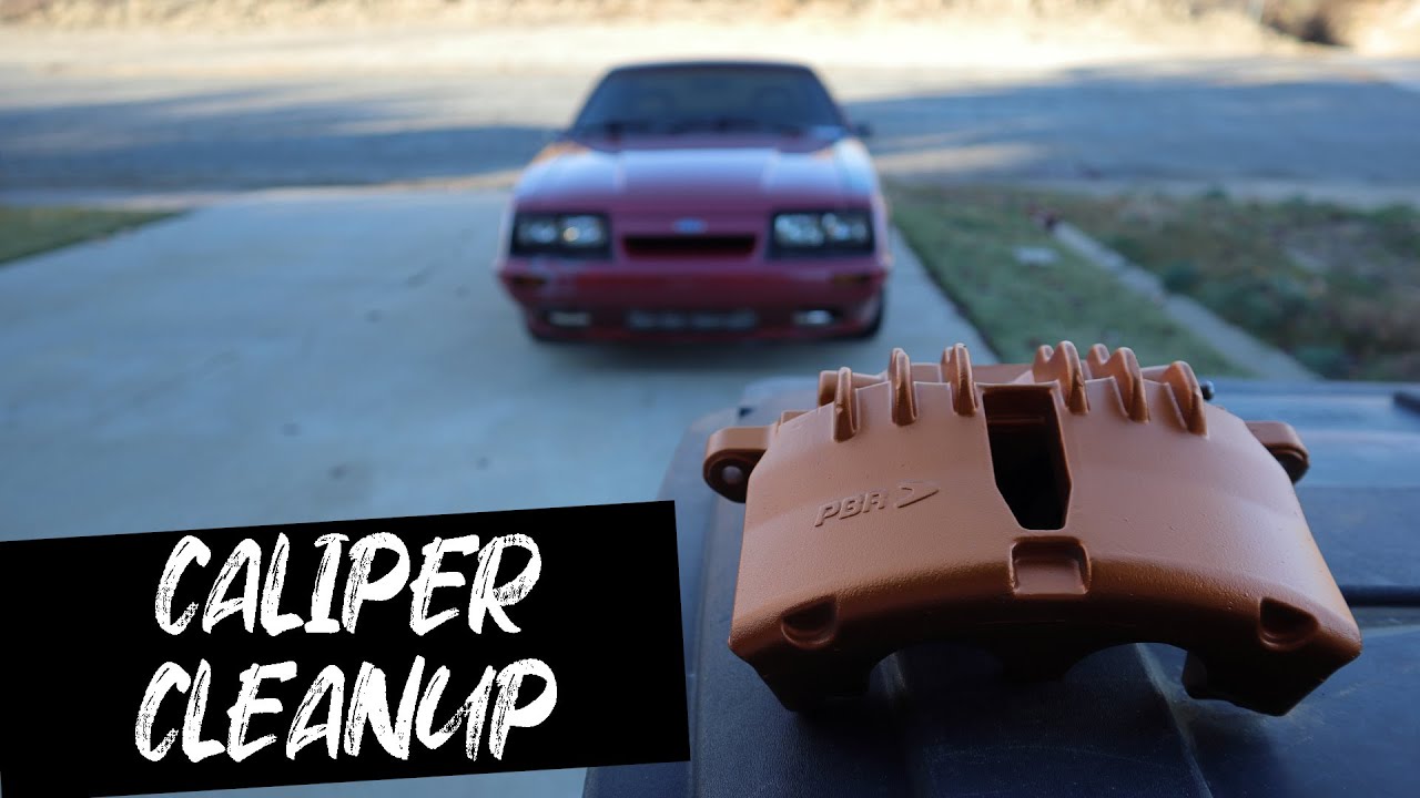 Junkyard SN95 Brake caliper Cleanup for my Fox Body Mustang