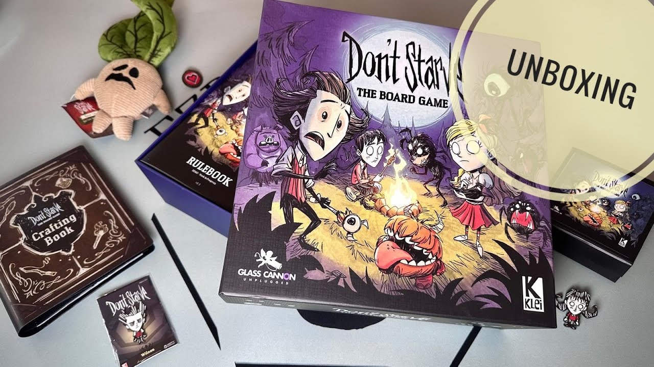 Don't Starve board game unboxing the prototype