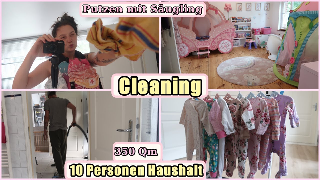 Putz Vlog |Haushalt mit 5 Wochen altem Säugling |Motivation | Cleaning with Me | 
