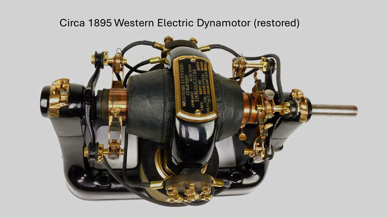 Dynamotor explainer with demos and a beautifully restored version from 1895