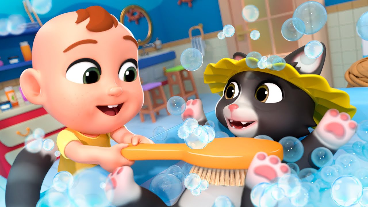 Cat Splash Time – A Hey Diddle Diddle Story | Baby Songs & Nursery Rhymes
