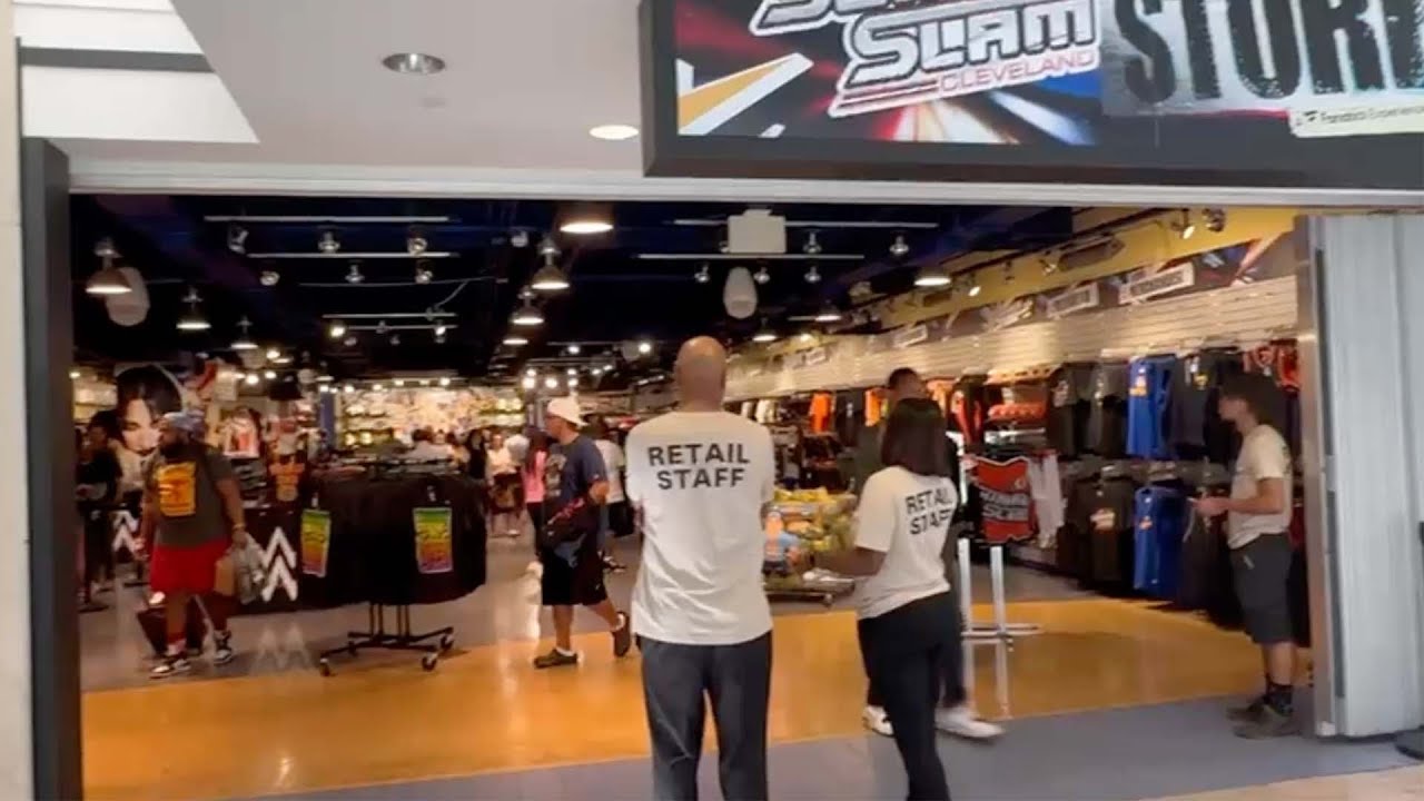 A look inside the WWE SummerSlam store in Cleveland