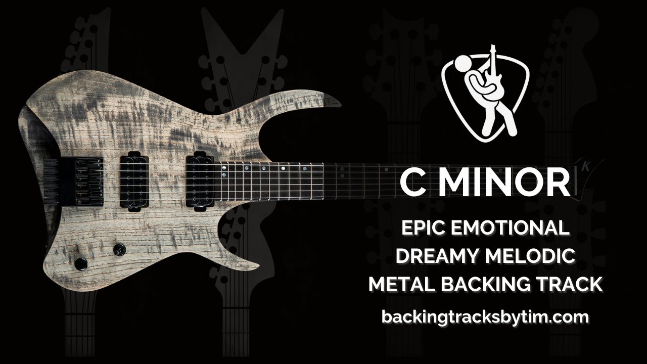Epic Emotional Dreamy Melodic Metal Backing Track in C Minor | 110 BPM