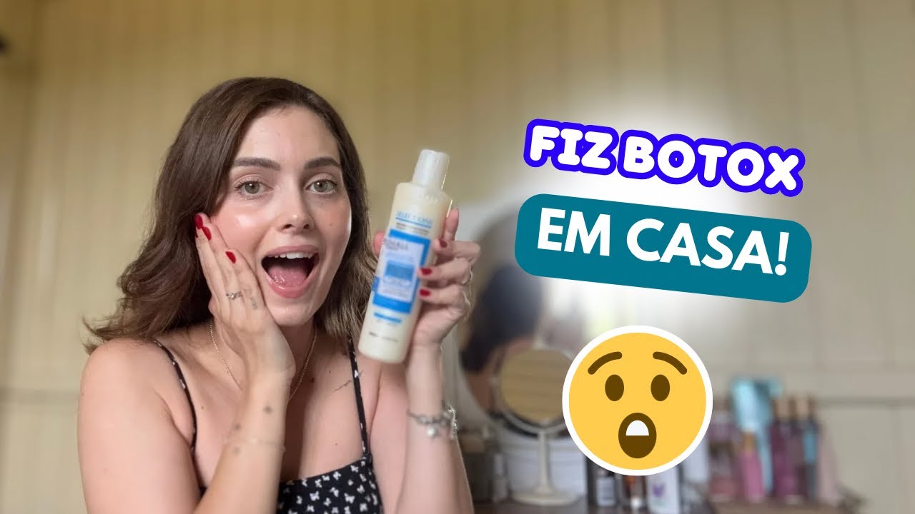FIZ BOTOX EM CASA NO MEU CABELO ONDULADO!