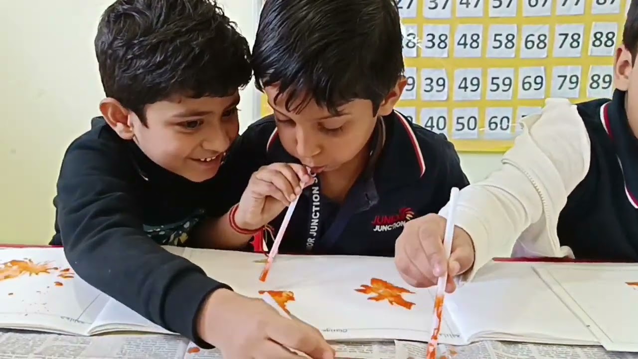 Orange colour day activity by PP2 kids #orangecolourday