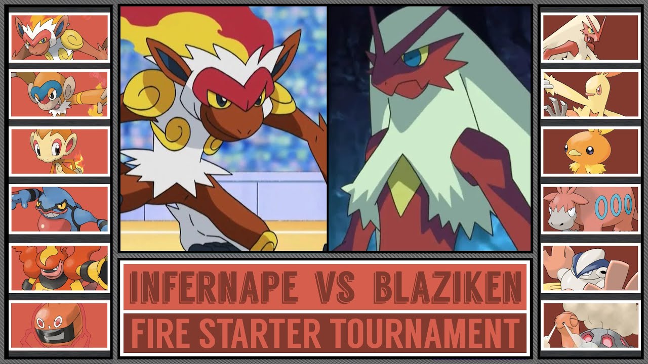 INFERNAPE vs BLAZIKEN | Fire Starter Pokémon Tournament [Battle #3]