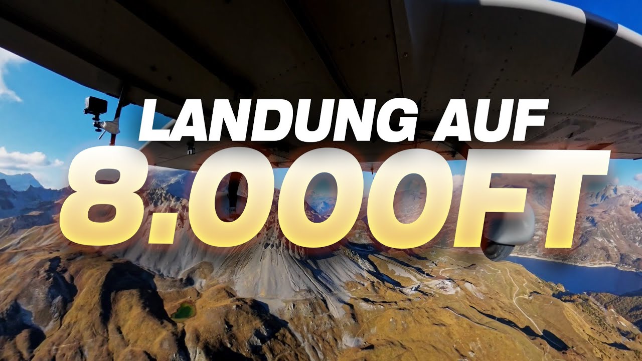 Grenze erreicht! Wir landen auf 8000ft - kein Platz für Fehler!