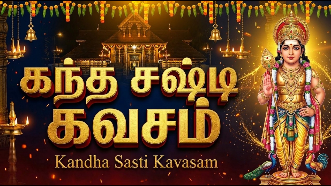 Kanda Sashti Kavasam In Tamil Lyrics 🙏 | Powerful Murugan Tamil Devotional Songs