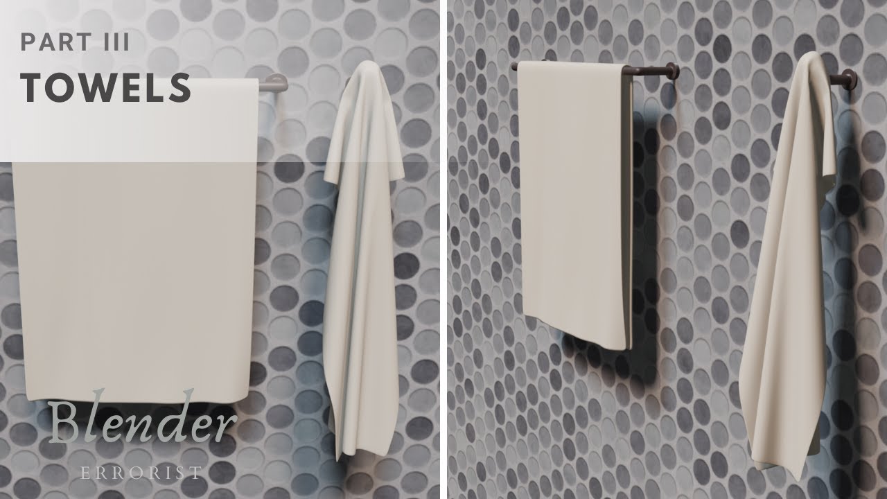 Towel - Hanger - Cloth Simulation - Weight Painting - Tutorial - Blender - Part III