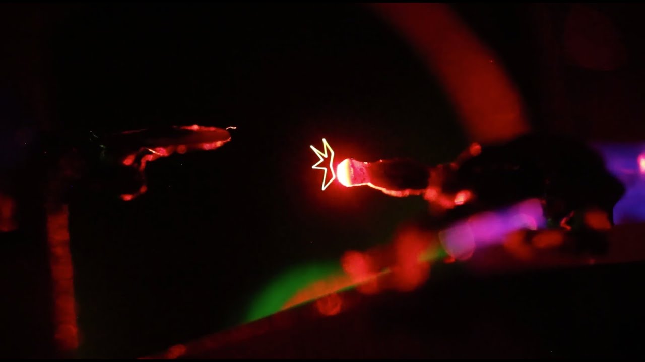 Using lasers to create the displays of science fiction, inspired by Star Wars and Star Trek