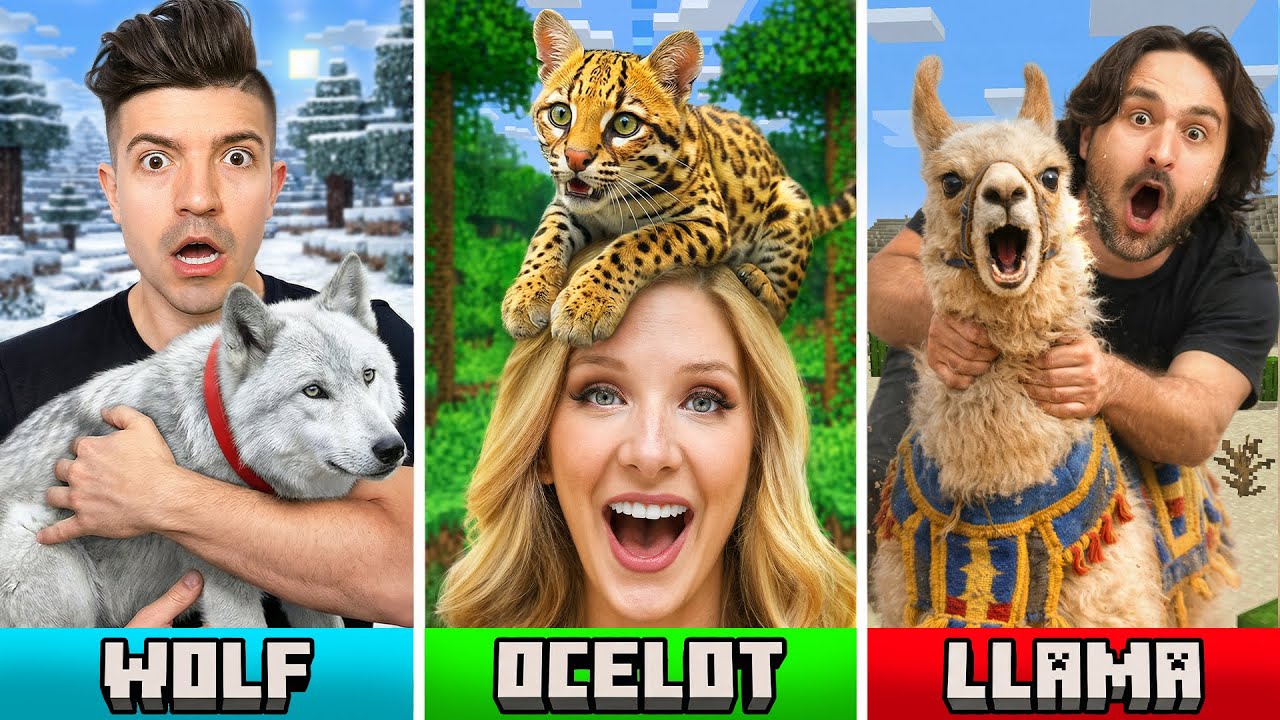 I Adopted Minecraft Pets In Real Life!