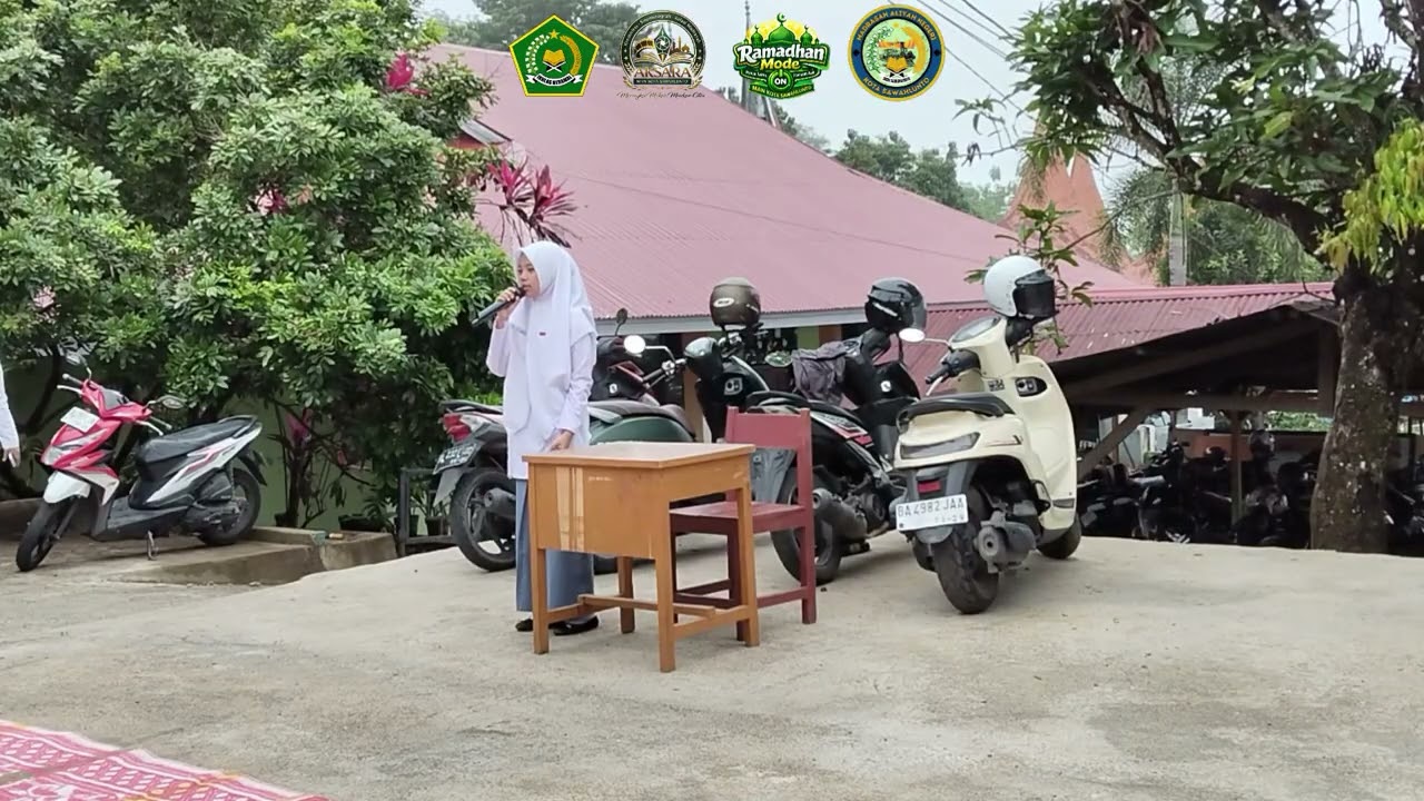 Pembukaan Pembelajaran Bulan RamadhanMAN Kota Sawahlunto Oleh Kepala Madrasah Dafril, M. Pd. I