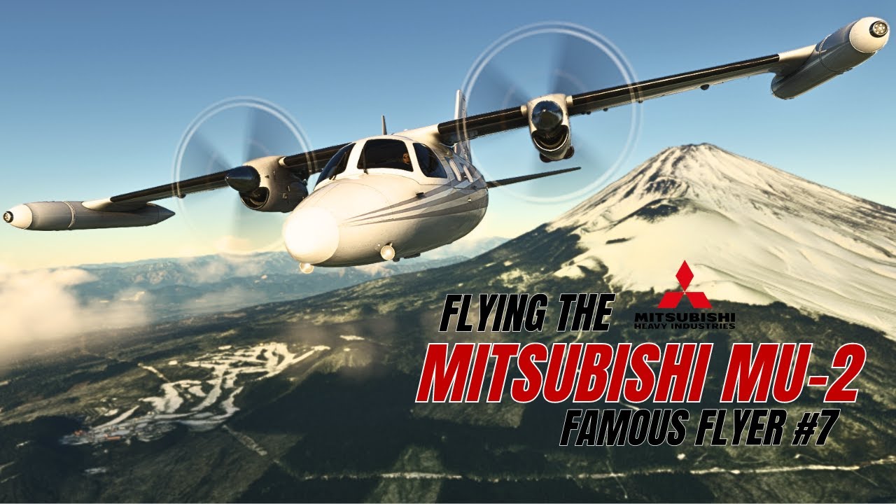 Flying the Mitsubishi MU-2 in Flight Simulator | Flight Review and Tutorial | Cinematic