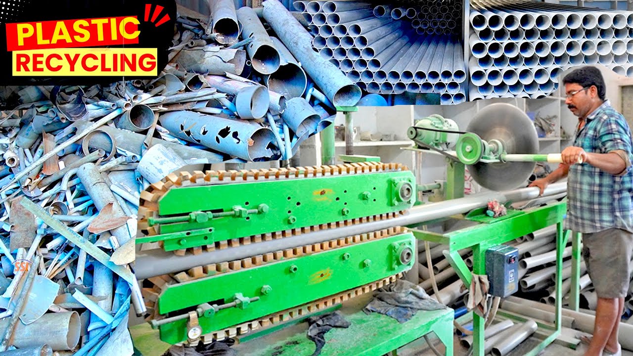 Millions of Waste Plastic convert in to PVC Pipe through Mass Recycling / Small Scale Industry