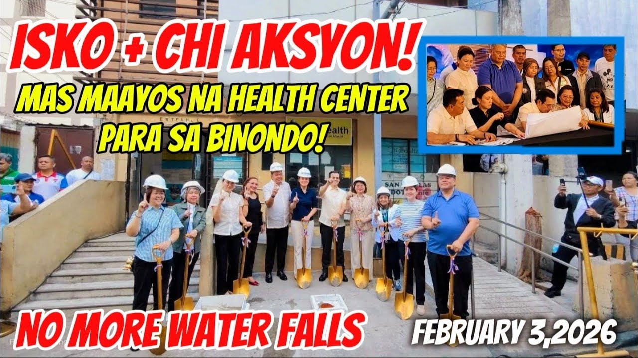 NO MORE WATER FALLS SA LOOB NG SAN NICOLAS HEALTH CENTER! PANGAKO NI YORME NOON TINUPAD NA NGAYON! 
