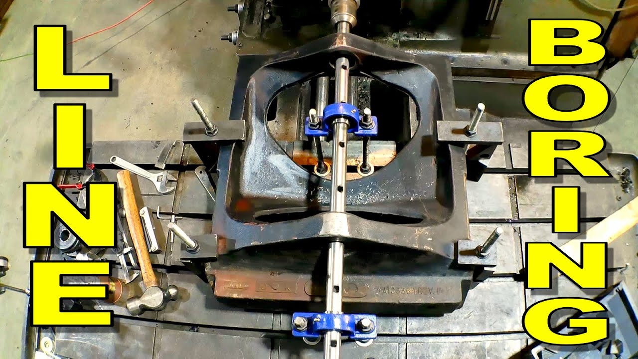 Line Boring on the Horizontal Boring Mill, Case Tractor Repair, Heavy Equipment Repair