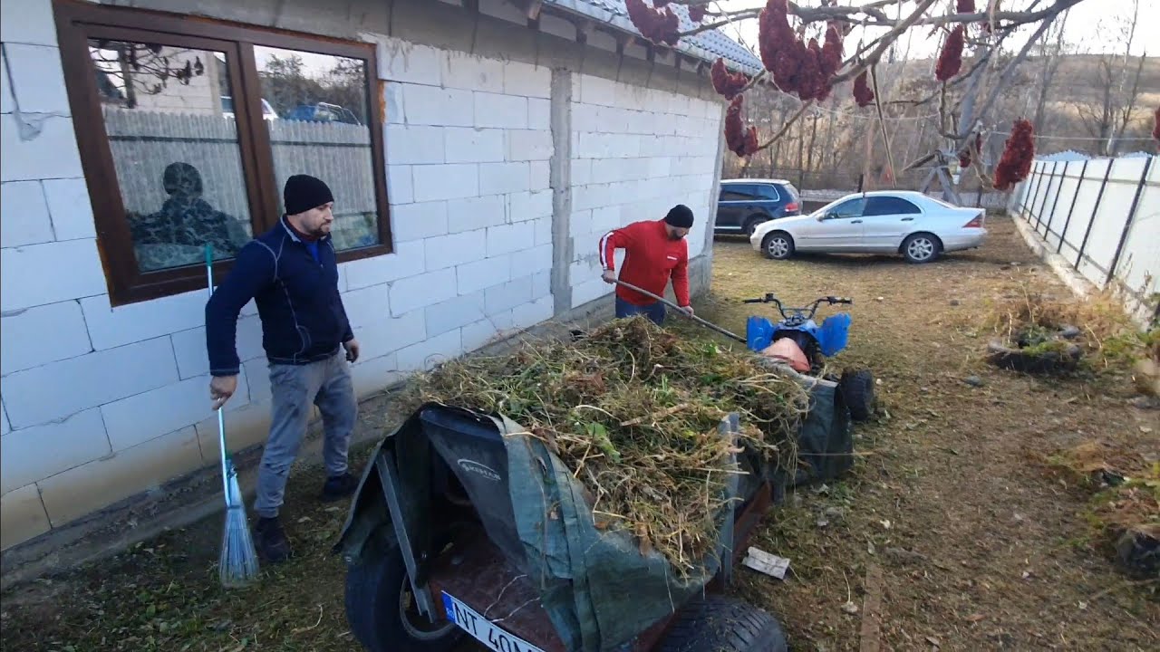 Caram iarba din curte cu ATV-ul împreună cu @Costelus Munteanu