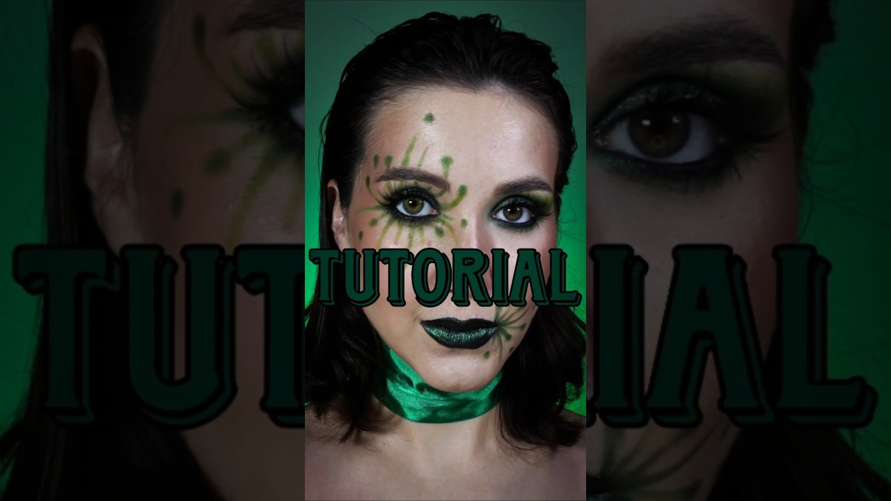 💚💚💚 #tutorial #makeupartist #makeuptutorial #creativemakeup #graphics #визажист #greenmakeup
