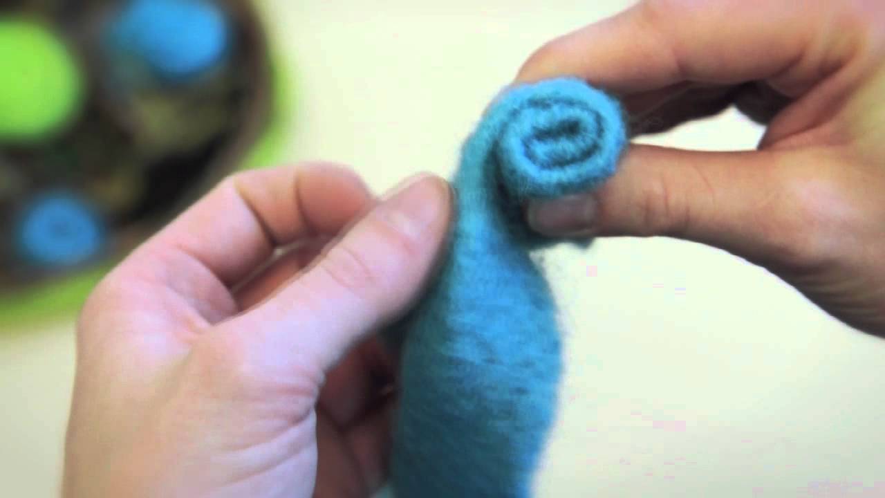 Flauschige Filzrosen