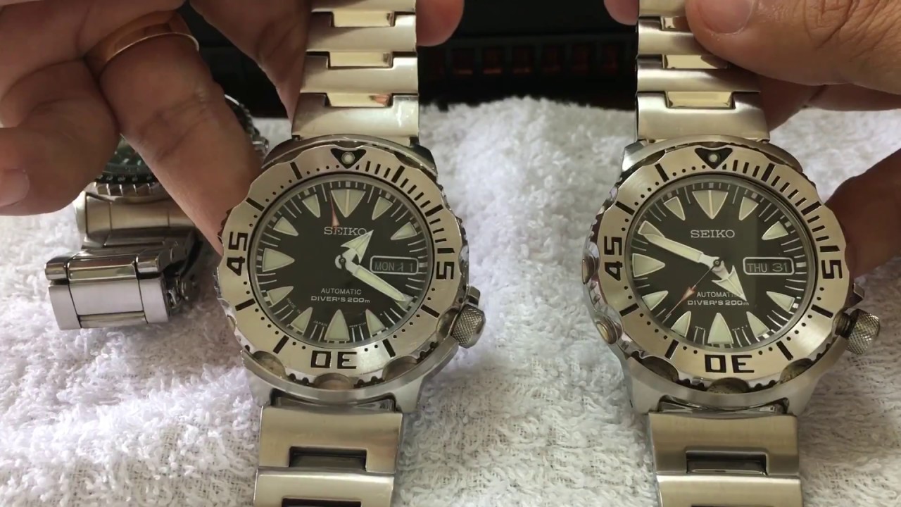 SEIKO SRP307J1 SRP307K1 compared black monster
