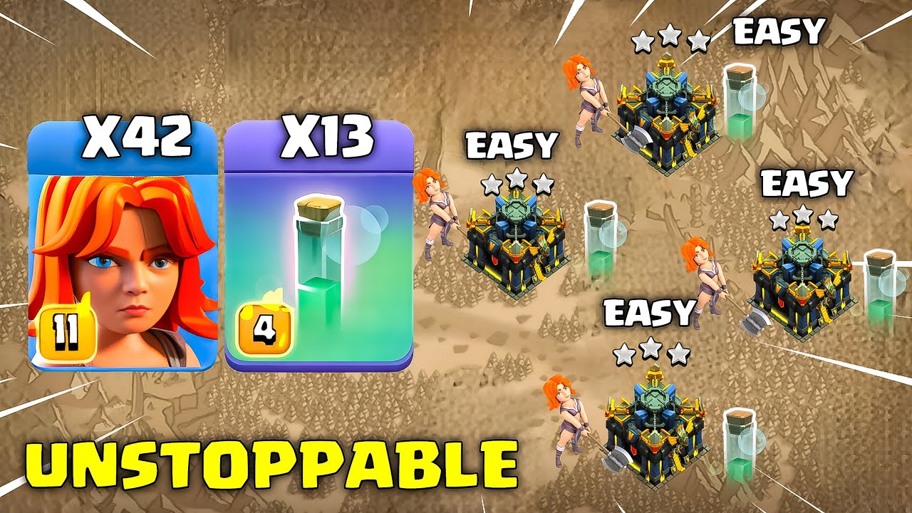 Must Watch! INSANE TH17 Valkyrie Invisibility Trick 🤯 | Clash of Clans