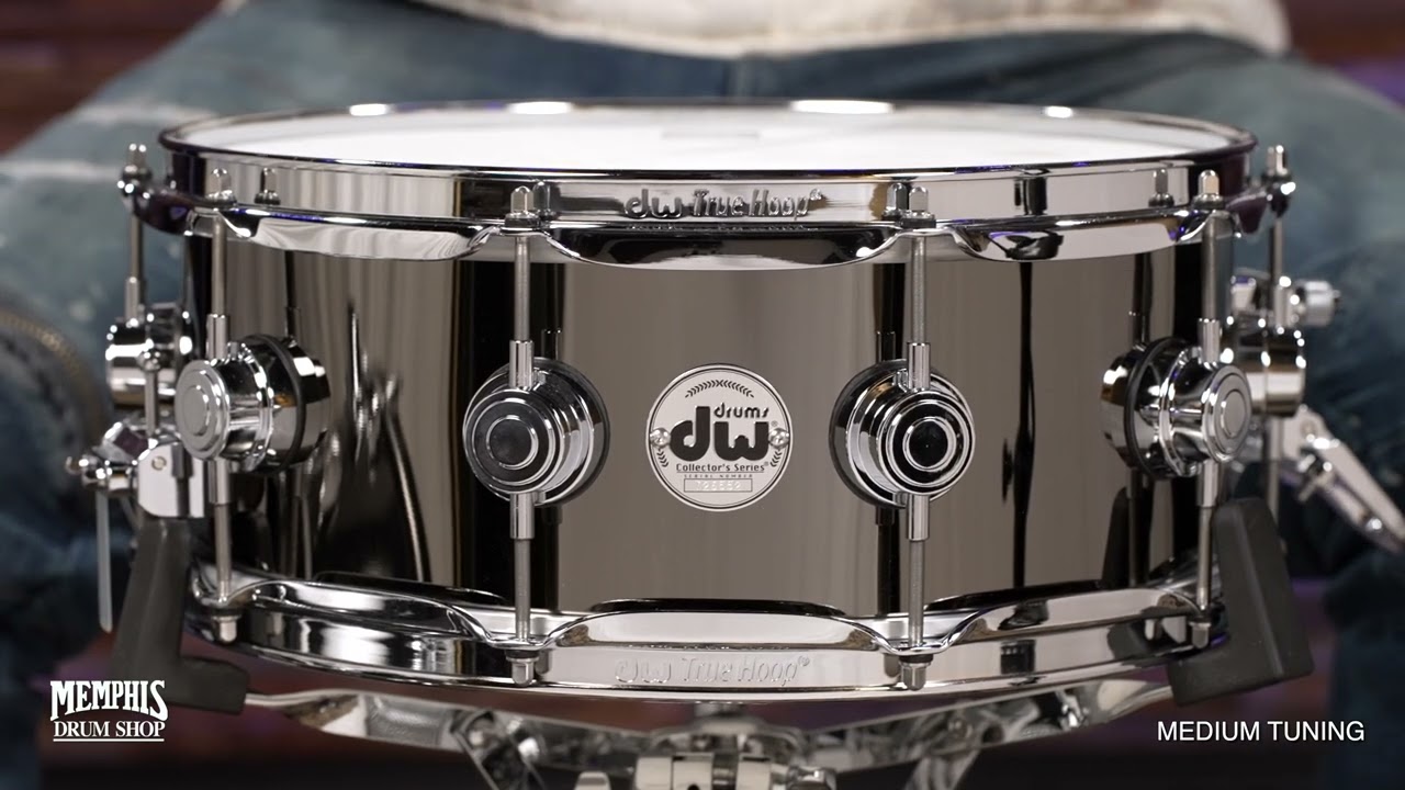 DW 14x5.5 Collector's Series Black Nickel Over Brass Snare Drum (DRVB5514SVC)