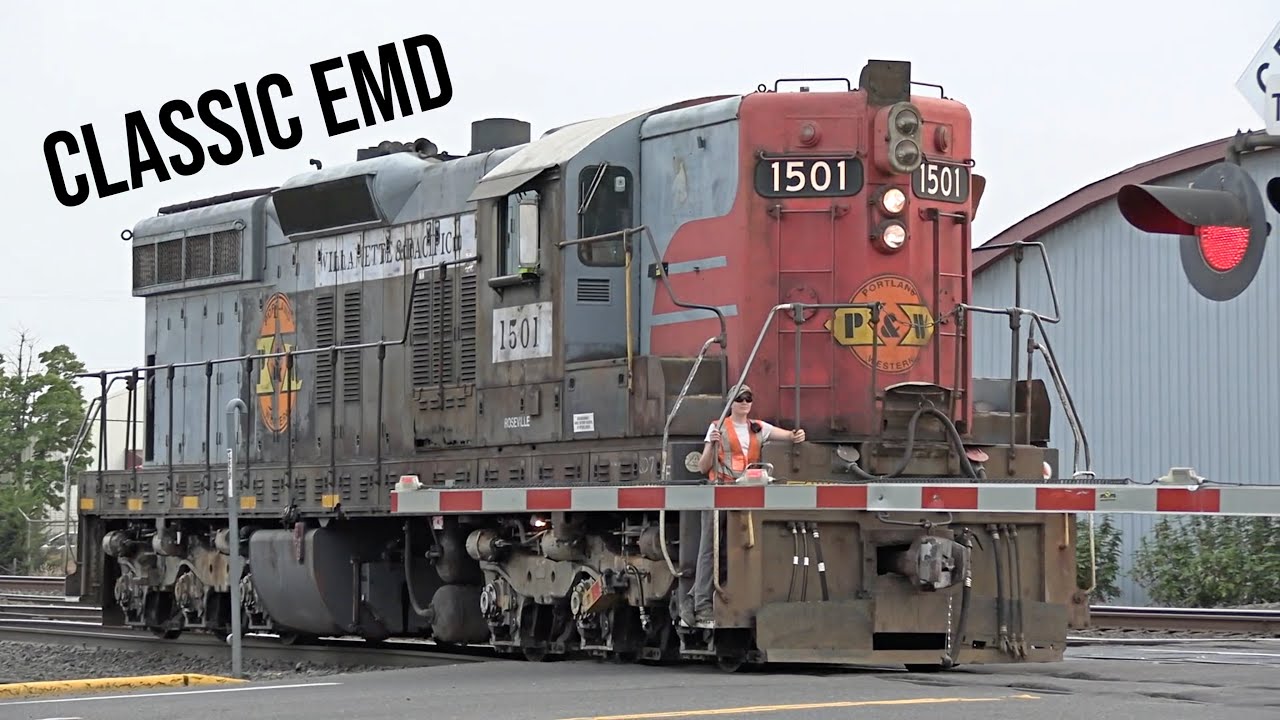 Southern Pacific ЖИВЕТ! EMD SD7 и 9 на линии Портленд и Вестерн
