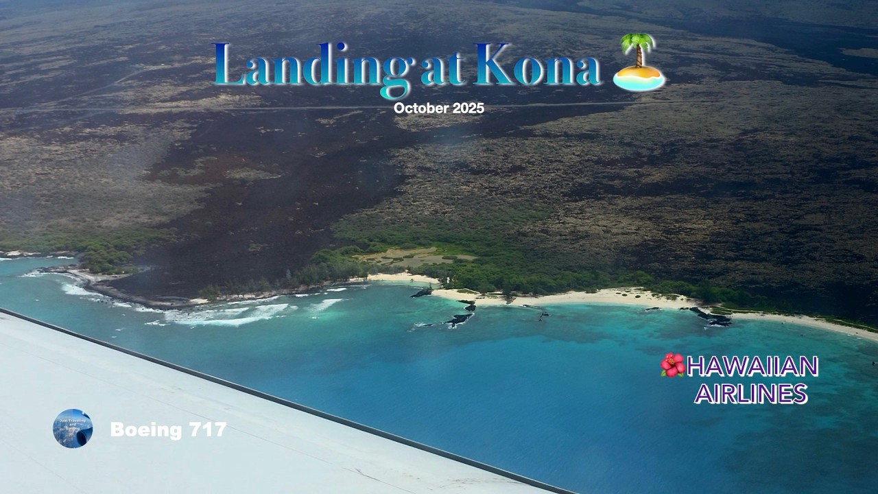 🌺Hawaiian Airlines B717 Arriving in Kailua Kona, Hawaii | HNL to KOA |#hawaiianairlines