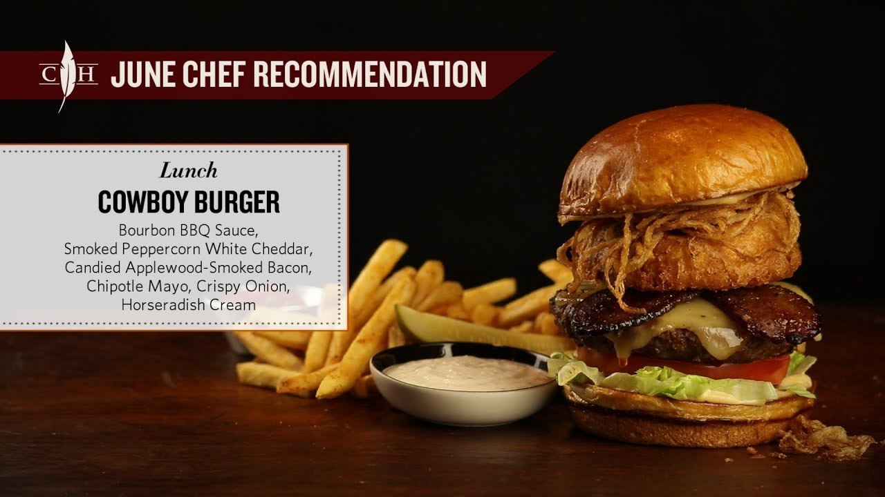 Cowboy Burger - Cooper's Hawk June 2018 Lunch Chef Recommendation