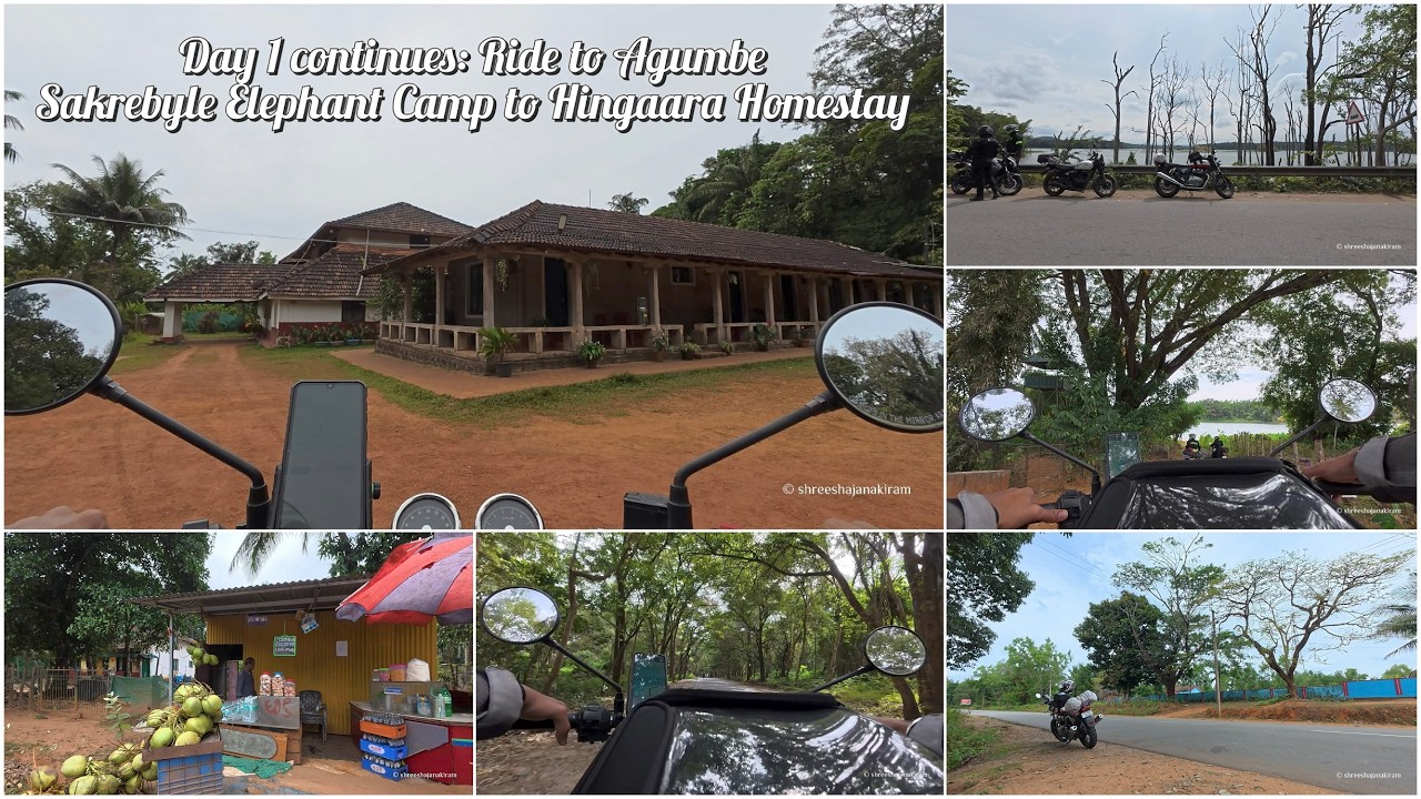 Day 1 Ride Continues | Sakrebyle to Hingaara, Agumbe | Pit Stops, Photoshoot & Tea Break | INT 650