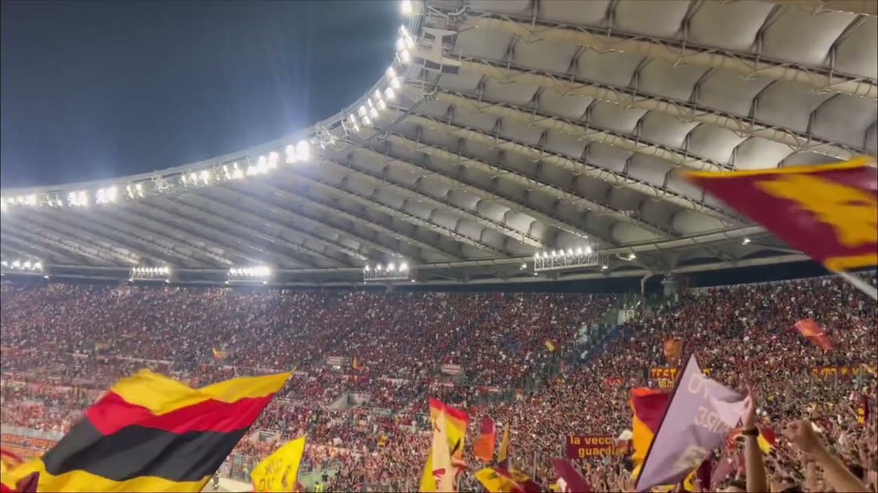 AS ROMA-Empoli 7-0 coro “Giallorossa con la lupa sopra al petto”17/09/2023