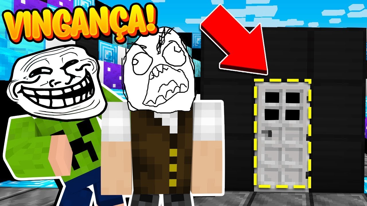 Minecraftt: MEU AMIGO SE VINGOU DAS TROLLAGENS QUE EU FIZ NELE!