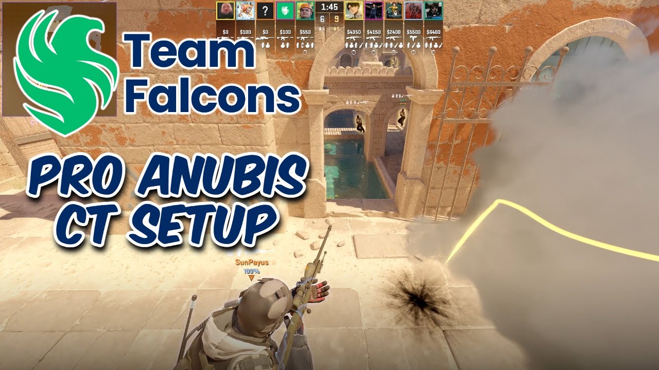 Агрессивный CT-сетап Team Falcons на Anubis &mdash; Разбор стратегии в CS2