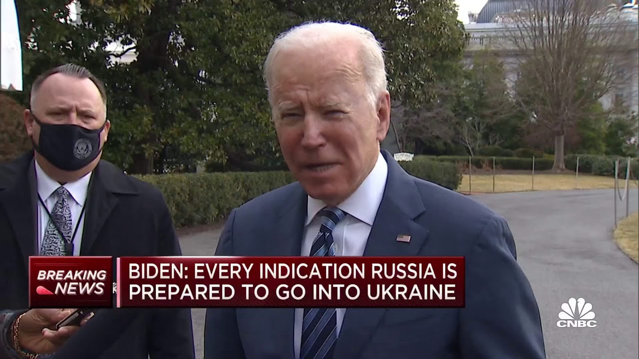 President Biden says threat of Russian invasion of Ukraine remains 'very high'