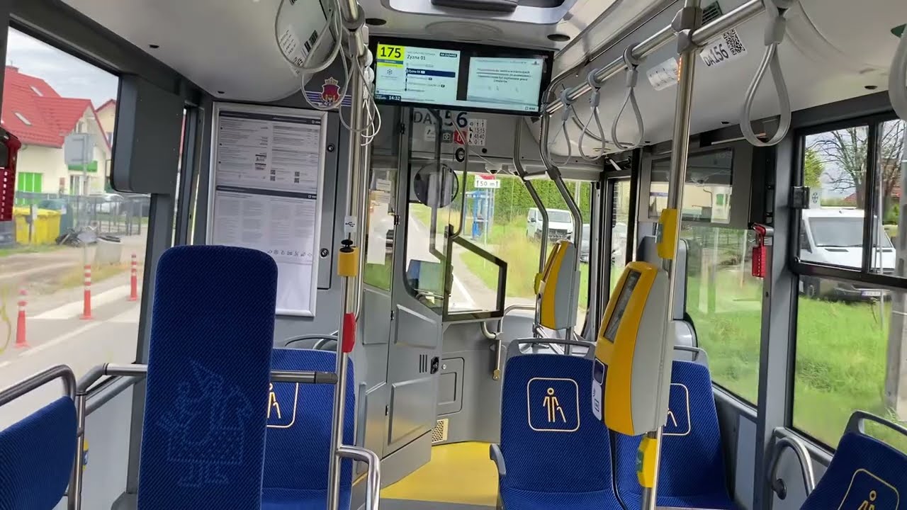 MPK Kraków - Pierwszy przejazd nowym Autosanem SanCity 9LE DA156. Linia 175 