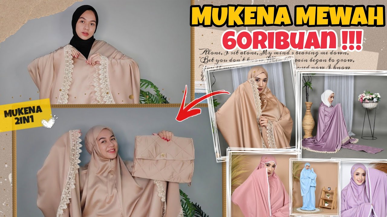SHOPEE HAUL MUKENA MEWAH SIMPLE 60RIBUAN !!! TERMURAH DISHOPEE