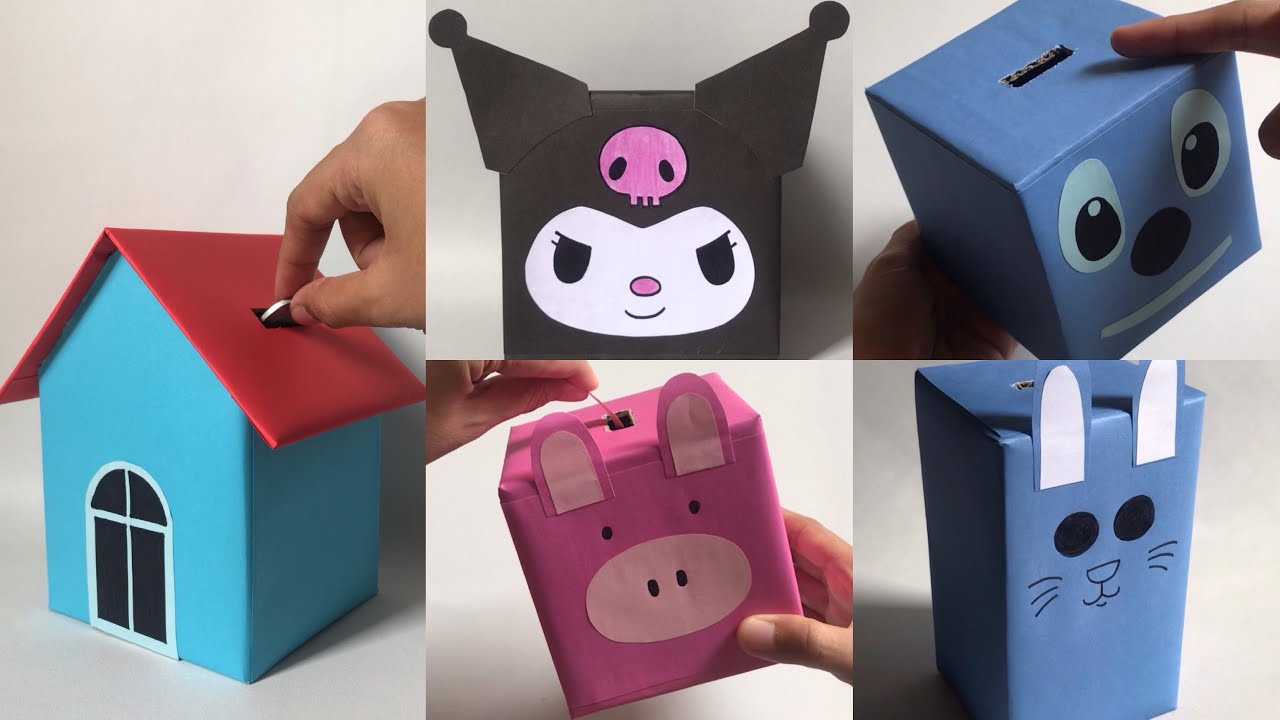 IDE KREATIF | Membuat Celengan Dari Kardus Bekas (How To Make)