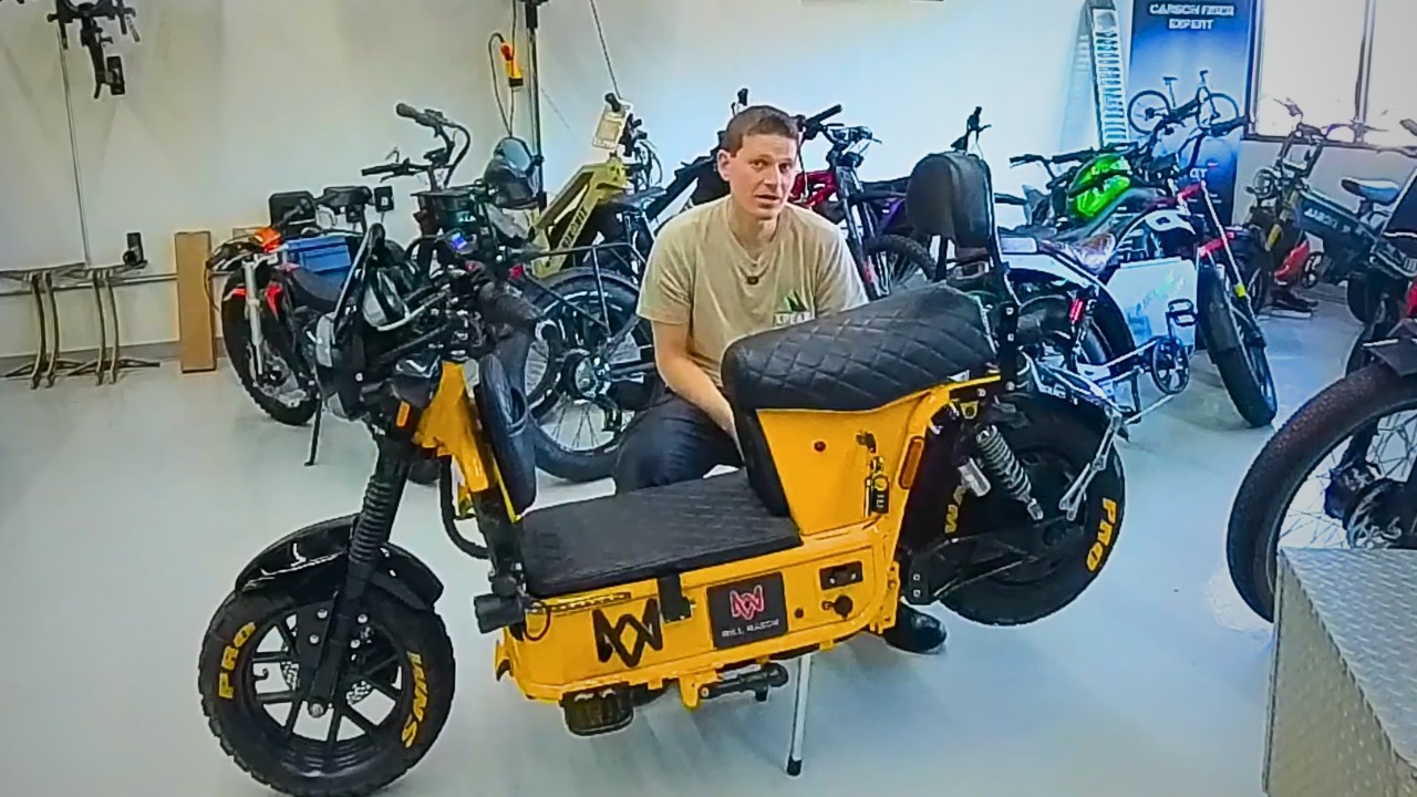 This scooter is faster than it looks... a LOT faster...