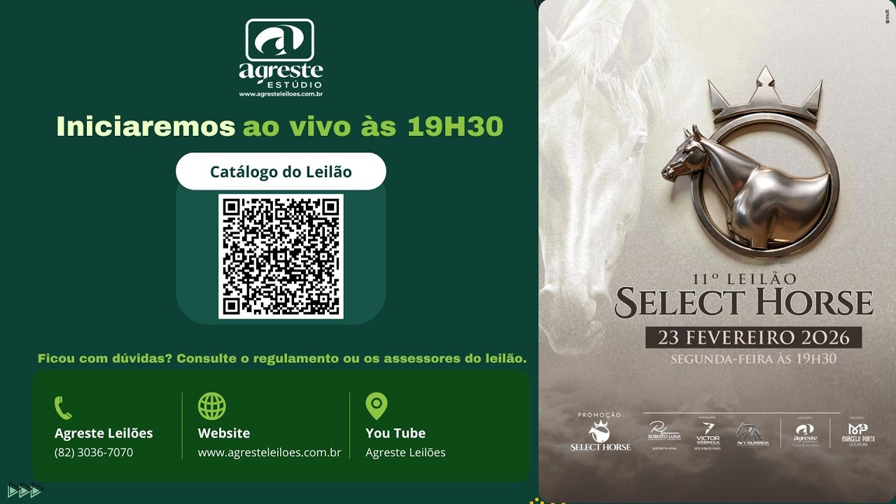 LEILÃO VIRTUAL SELECT HORSE #11 - 23.02.2026
