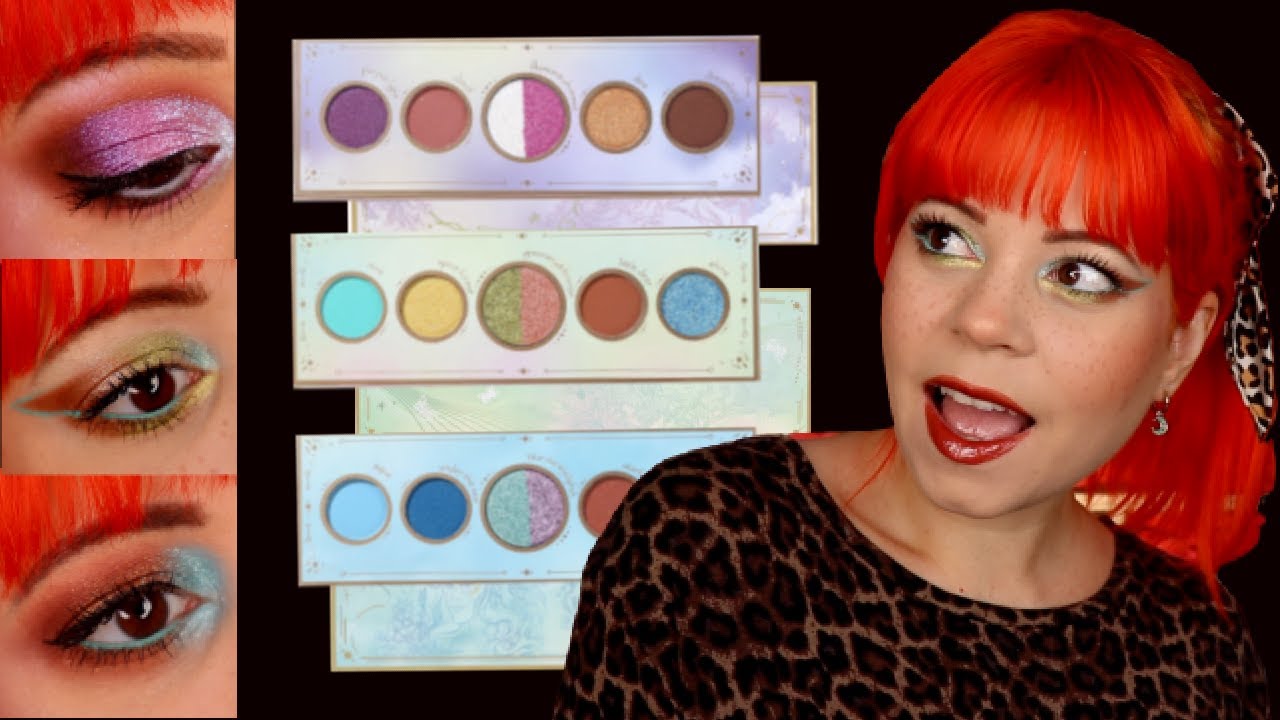 Odens Eye mini forest, ocean and sky palettes | 3 looks 3 palettes and REVIEW