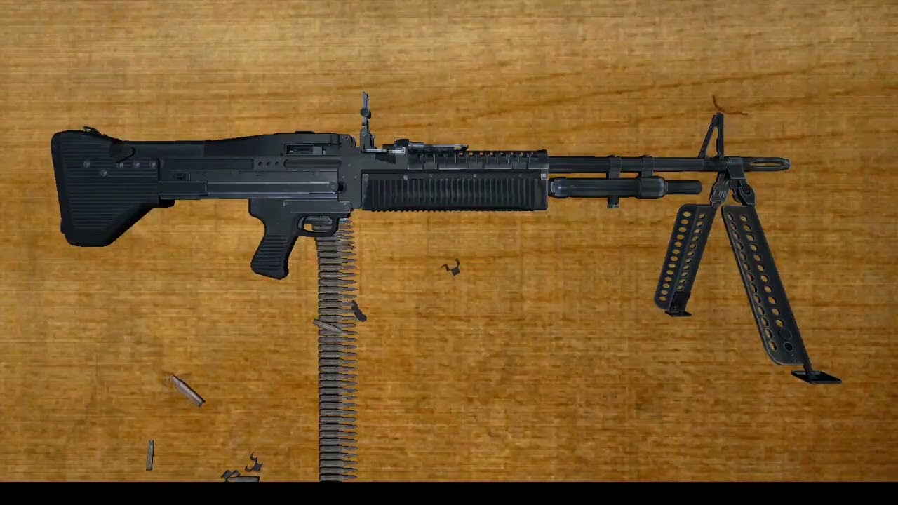 M60 Machine gun full auto / Sound effect