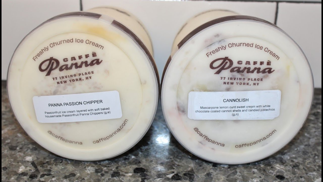 Caffè Panna Ice Cream from Goldbelly: Panna Passion Chipper & Cannolish Review