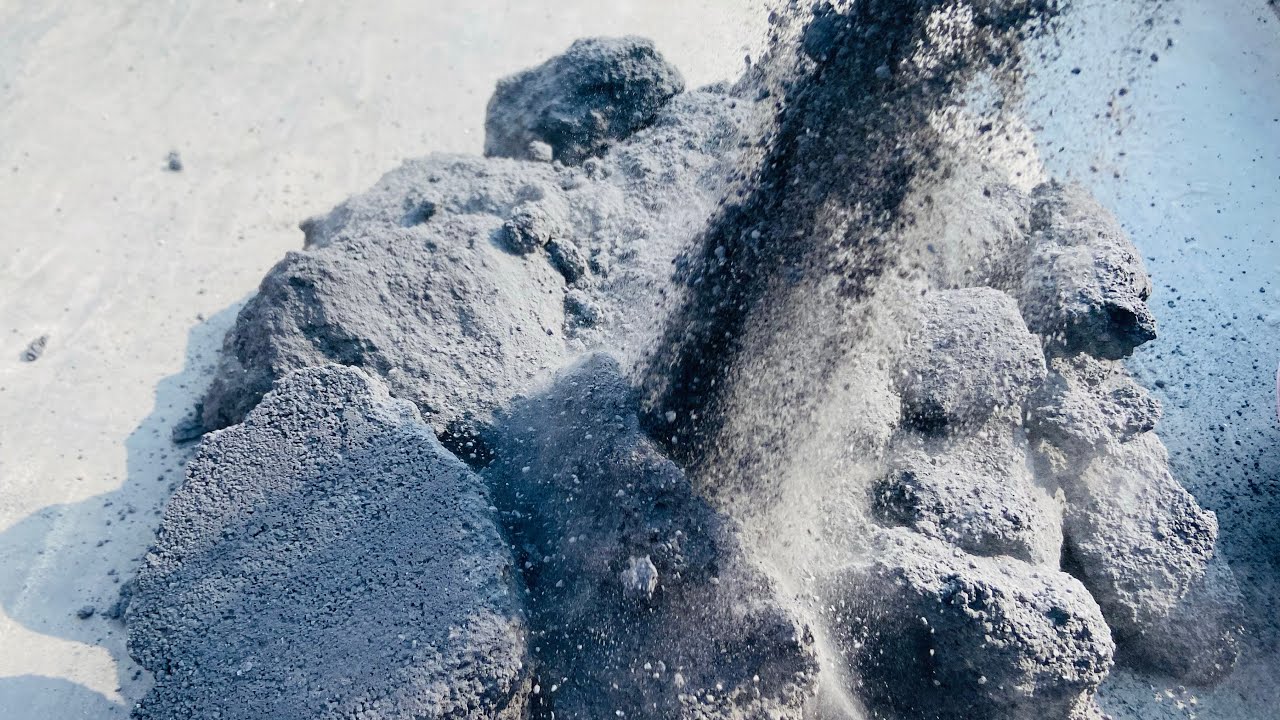 Charcoal crumbling gritty dusty crispy yummy 😋 crumbling #relaxingasmr 