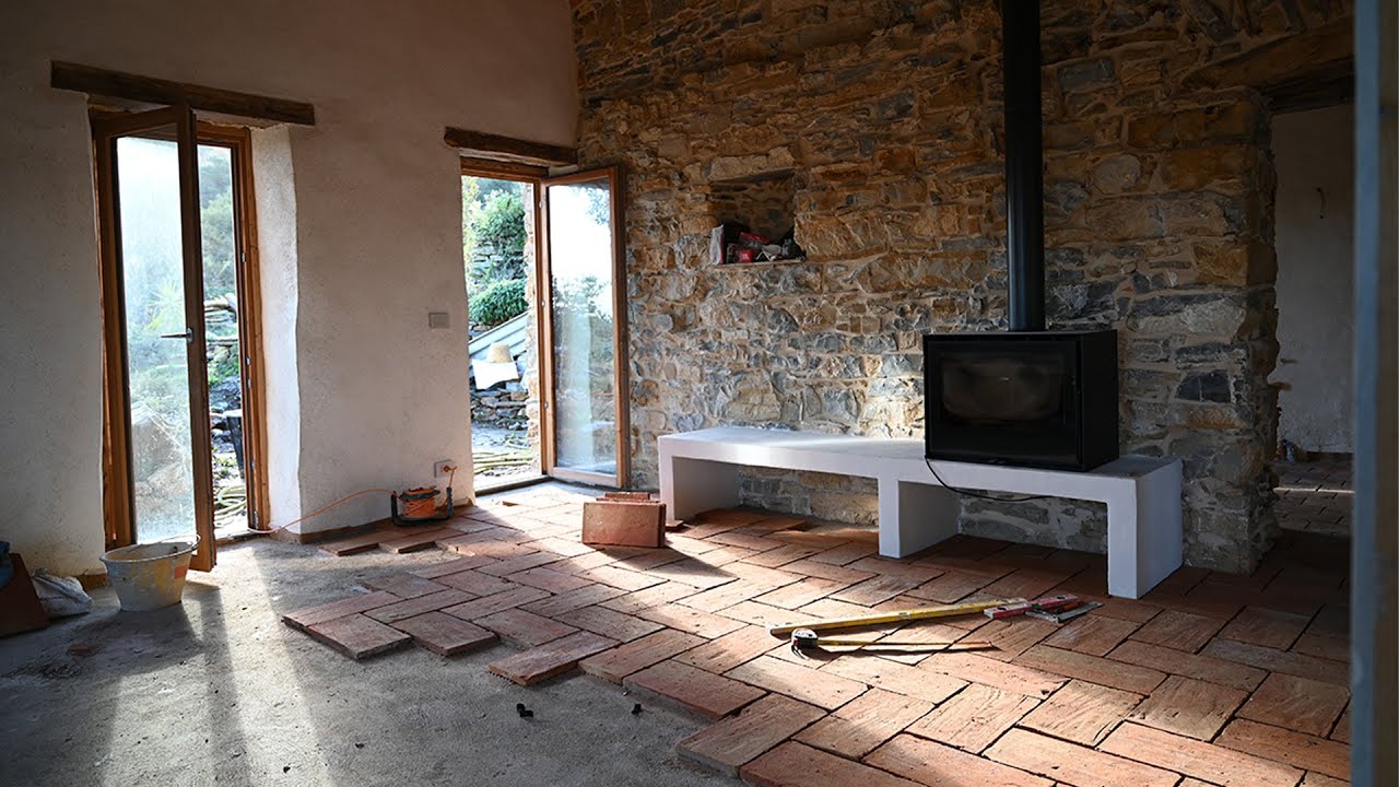 #74 Herringbone Terracotta Floor | Renovating our Abandoned Stone House in Italy