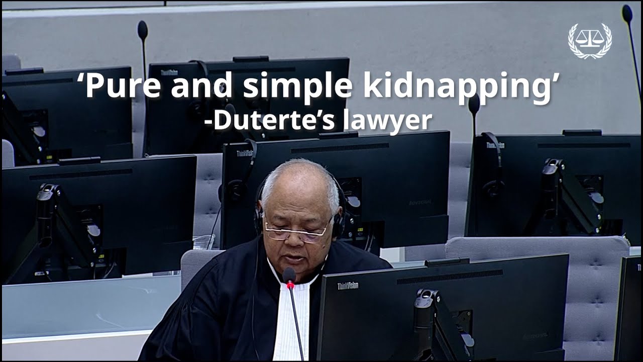 'Pure and simple kidnapping' -Duterte's lawyer on Rodrigo Duterte's arrest