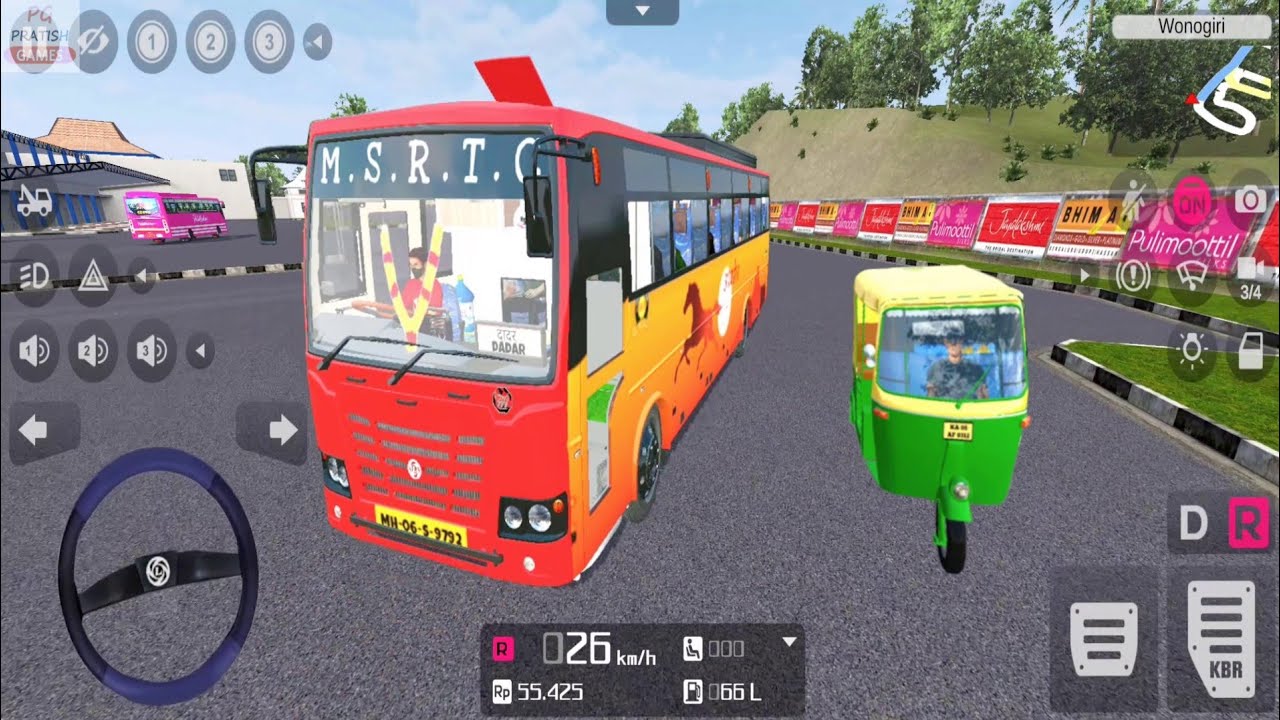 MSRTC Bus Driving Game | Bus Wala Game | BUSSID New Mod - Bus Simulator Indonesia Android Gameplay