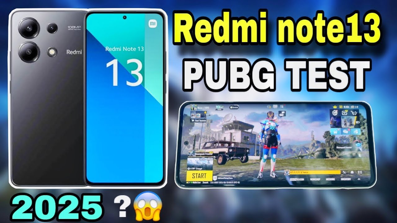 Redmi note13 pubg test | after new update 2025 | fps? Heat?lag? Complete review redmi way to game