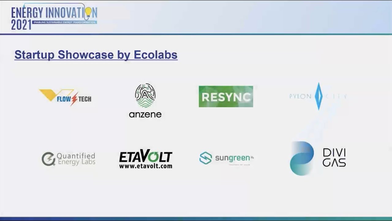 Startups Showcase at Energy Innovation 2021