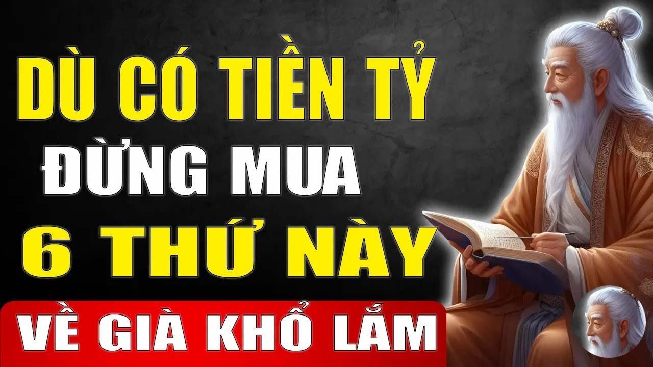 Cổ Nhân Dạy   Dù Có Tiền Tỷ Cũng Đừng Mua 6 Thứ Này! Về Già Nhục Lắm
