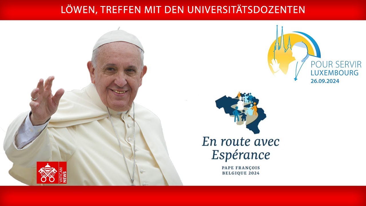 Löwen, Treffen mit den Universitätsdozenten, 27. September 2024, Papst Franziskus
